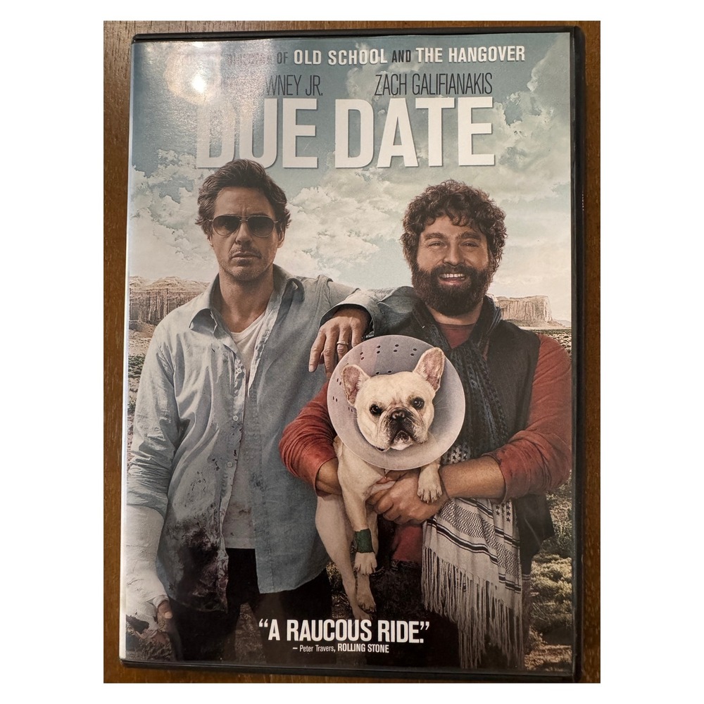 Due Date DVD Robert Downey Jr Zach Galifianakis Comedy Movie Widescreen Gag Reel